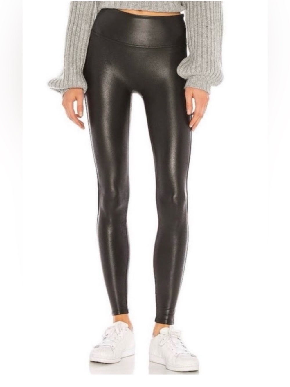 NWT SPANX Faux Leather High Rise Leggings Black XS